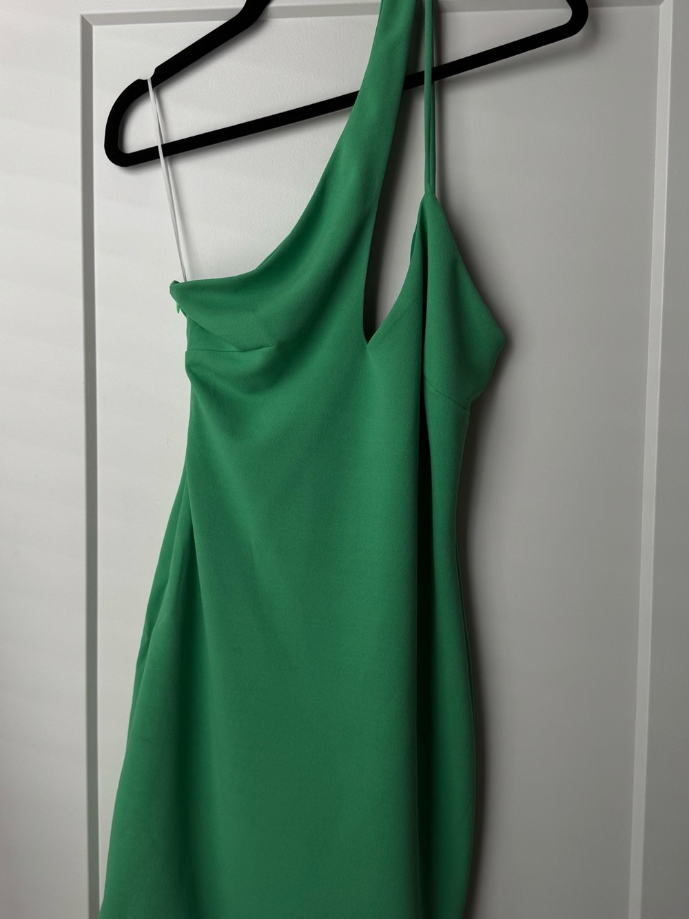 Hello Molly Green One-Shoulder Mini Dress
